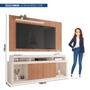 Imagem de Rack com Painel para TV Até 65 Polegadas com Ripado Esmeralda
