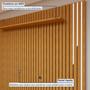 Imagem de Rack com Painel para TV até 75 Polegadas Ripado 100% MDF com LED 180cm Pés Madeira Maciça Gaia Paris