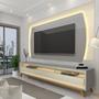 Imagem de Rack com Painel Para TV até 90 Polegadas com LED 220cm Elegance Yescasa 100% MDF