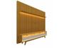 Imagem de Rack com Painel Ripado Nobre para Tv 85 Requinte   Naturale/Off White