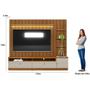 Imagem de Rack Com Painel Ripado Para Tv 75 Pol. 224cm Golden L06 Nature/off White - Mpozenato