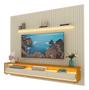 Imagem de Rack Com Painel Ripado Para TV Até 85 Led Nobre 275 Com Rodizio Off White - Gelius