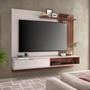 Imagem de Rack com Painel Suspenso Tocantins 180 cm para TV de até 60 - Off White/Nogueira
