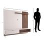 Imagem de Rack com Painel Suspenso Tocantins 180 cm para TV de até 60 - Off White/Nogueira