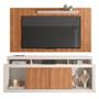 Rack Com Painel TV até 65 Polegadas Marrom Life Caemmun Imagem de Rack Com Painel TV até 65 Polegadas Marrom Life Caemmun