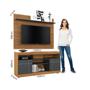 Imagem de Rack com Painel Yara para TV com 55 - Castanho/Preto