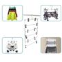 Imagem de Rack de Calças Dobrável Multicamadas - Antiderrapante e Sem Costura