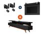 Imagem de Rack e Painel  Germai Vivare Wood 1,80 Preto TV 72"