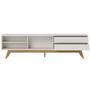 Imagem de Rack Frisado para TVs 75" Calabria Off White Matte