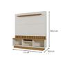 Rack Home 175cm Painel Ripado Portas de Correr e Prateleira Estante para Sala 2 Portas Frisadas - Mobler Imagem de Rack Home 175cm Painel Ripado Portas de Correr e Prateleira Estante para Sala 2 Portas Frisadas