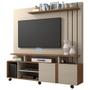 Imagem de Rack Home Estante Para TV até 47 Polegadas 160cm Branco Off White Savana Com Rodinhas e 2 Portas