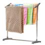 Imagem de Rack organizador portatil secador de roupas em inox para varanda lavanderia quintal varal de chao