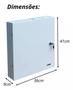 Imagem de Rack Organizador Vazio Mini Com Fechadura Onix Security 3615