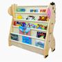 Imagem de Rack Para Livros Girafa + Caixote Toy Box Organizador Kids