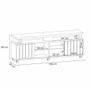 Imagem de Rack Para Sala Bancada De Tv 70 Pol. 180cm Briz H01 Off White-cinamomo