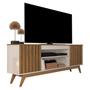 Rack para Sala de TV 60" 65" 2 Portas Sala Buffet Malibu Wood Giga Moveis - Antô Móveis Imagem de Rack para Sala de TV 60" 65" 2 Portas Sala Buffet Malibu Wood Giga Moveis