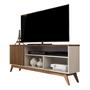 Imagem de Rack para Sala de TV Retro 50" 55" Anitta Off White Freijo Anto Moveis