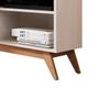 Rack para TV 55" Retro Sala Apartamento Pequeno Malbec Wood Giga Moveis - Giga Móveis Imagem de Rack para TV 55" Retro Sala Apartamento Pequeno Malbec Wood Giga Moveis