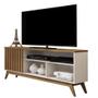 Rack para TV 55" Retro Sala Pequena Malbec Wood Giga Moveis - Giga Móveis Imagem de Rack para TV 55" Retro Sala Pequena Malbec Wood Giga Moveis