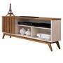 Rack para TV Até 55 Polegadas Malbec Wood Retrô 1 Porta 1 Prataleira Off White/Freijó - Giga Móveis Imagem de Rack para TV Até 55 Polegadas Malbec Wood Retrô 1 Porta 1 Prataleira Off White/Freijó - Giga Móveis