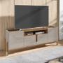 Imagem de Rack Para TV até 60 Polegadas 170cm Lizz Casa D Off White/Cedro
