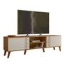 Imagem de Rack para Tv até 75 Polegadas Denver com 2 Portas de correr Nature/Off White Peternella