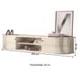Imagem de Rack para TV Até 75 Polegadas Suspenso Algarve 2 Portas Calacata/Off White - Madetec