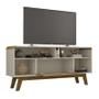 Imagem de Rack para TV Lazuli 1 Porta Off White/Rattan - Bechara