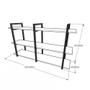 Imagem de Rack Prateleira industrial home parede hack bancada rack rak branco off white