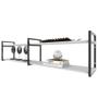 Imagem de Rack Prateleira industrial home parede hack bancada rack rak branco off white