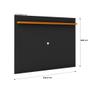 Imagem de Rack ripado 2 Portas com Painel para TV 50 Polegadas Astúrias 136cm