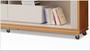 Imagem de Rack Status 1.80 Com Rodizios 2 Gav Mdp/MDF Carvalho Oro Off White Fazzio Moveis