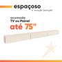 Imagem de Rack Suspenso para Painel ou TV até 75 Polegadas 3 Portas 1,99m Off White EDN