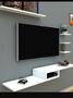 Imagem de Rack Suspenso R10 Branco Para Quartos E Salas Com 4 Nichos/Prateleiras R10