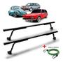 Imagem de Rack Teto + 2 Elasticos Universal Carros Antigos Com Calha
