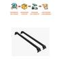 Imagem de Rack Teto Jeep Compass 2017 2018 2019 2020 Alum. Preto