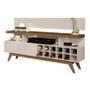 Imagem de Rack vivare 1.6 wood adega off white/freijo