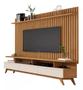 Rack Vivare 1.8 Wood com Painel Classic Ripado para Tv até 72 Polegadas Nature/off White - GIGA MOVEIS Imagem de Rack Vivare 1.8 Wood com Painel Classic Ripado para Tv até 72 Polegadas Nature/off White