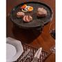 Imagem de Racleteira 38cm Raclette Grill Com Pedra Sabão Suporte E Queimador Forma