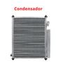 Imagem de Radiador de Água e Condensador do AR Honda Fit 2003 Até 2008 Manual Com Ar