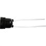 Imagem de Radial Soquete C/Rabicho  Preto - Kit C/10 Pc