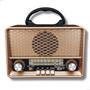 Imagem de Radio Am Fm Bluetooth Retro Vintage Usb Madeira Antigo