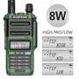 Imagem de Rádio amador BAOFENG UV-9R Pro 8W, rádio amador portátil de banda dupla, tripotência, transceptor impermeável, walkie-talkies, recarregável com cabo de carregamento tipo C para acampamento, caça, equipamento de sobrevivência