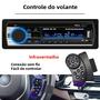 Imagem de Rádio Automotivo Bluetooth 1 DIN - MP3 Player com 60Wx4, FM, USB, SD e Entrada Auxiliar