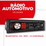 Imagem de Rádio Automotivo Carro Vs-24269 Bluetooth P2 Mp3 C/ Controle