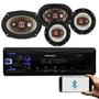 Imagem de Rádio Automotivo Pósitron SP2230BT Som Bluetooth MP3 Player + Par Alto Falante Bravox 240W RMS