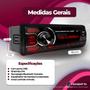 Imagem de Radio Automotivo Sem Toca Cd Mp3 Player Bluetooth 2 Entrada Usb Carrega Celular