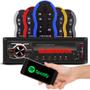 Imagem de Radio Automotivo Sem Toca Cd Mp3 Player Bluetooth 2 Usb Carrega Celular + Controle 500m Stetsom