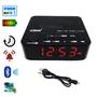 Imagem de Rádio Com Relógio Alarme Despertador Digital Fm Bluetooth Bivolt De Mesa Bivolt LE674