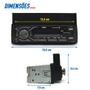 Imagem de Rádio Com Suporte Fiat Punto 2008 2009 2010 2011 2012 2013 2014 Bluetooth USB Apoio Celular